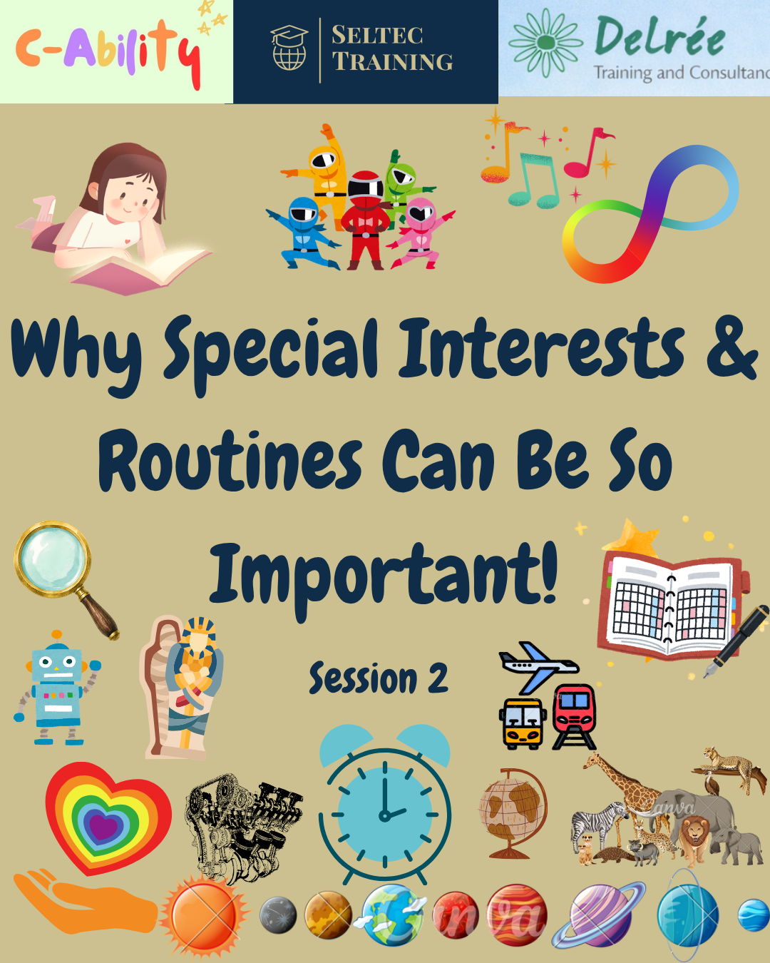 Routines and Special Interests in Autism - Monday, November 9th from 10am - 12pm